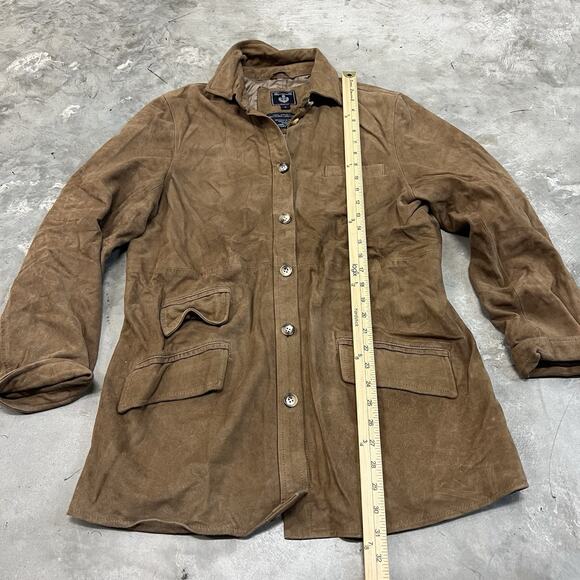 Vintage Faconnable Suede Jacket Albert Goldberg Genuine Leather Mens Medium Coat - Picture 2 of 7